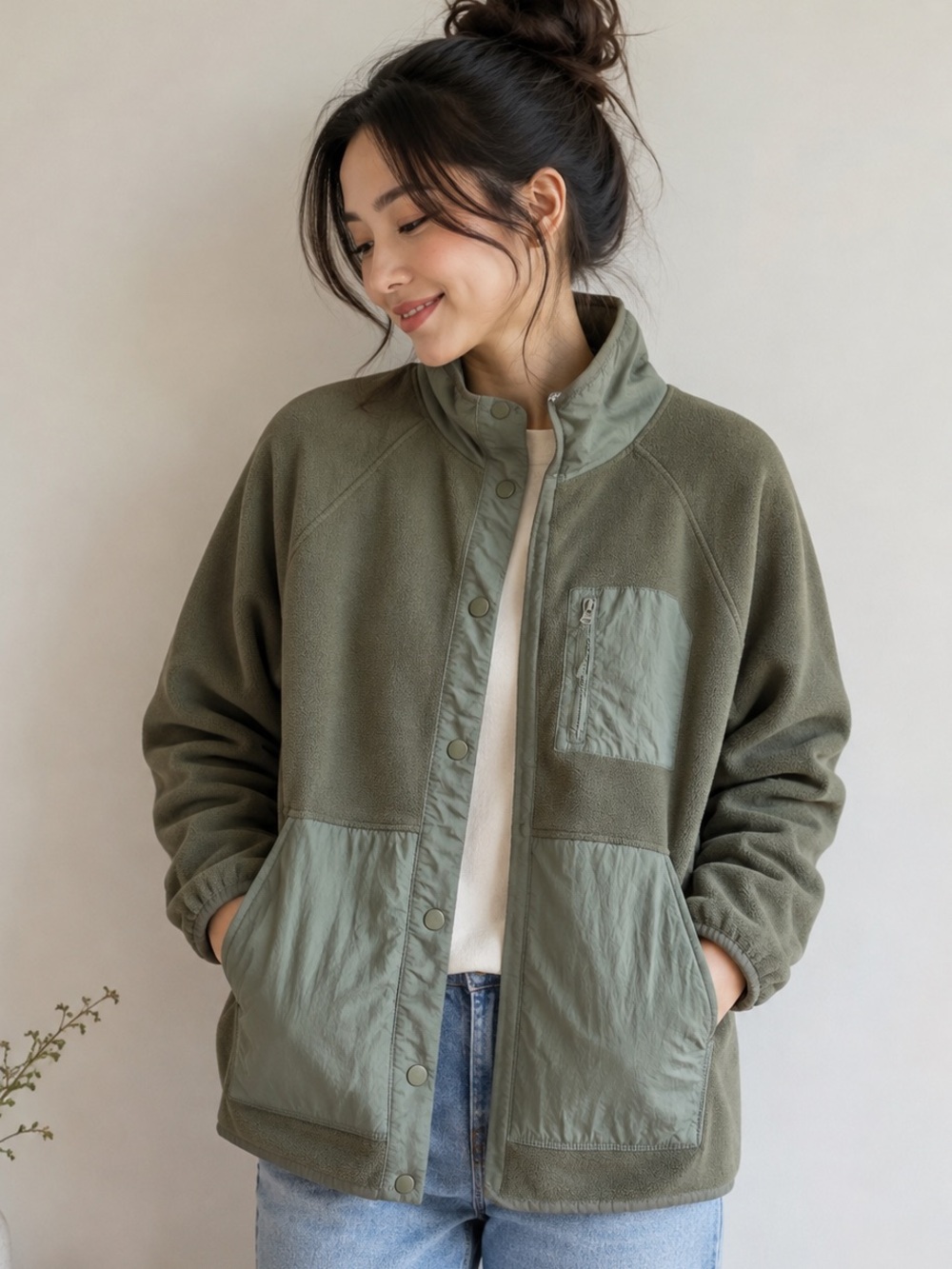 Te Verde Sherpa Fleece Jacket